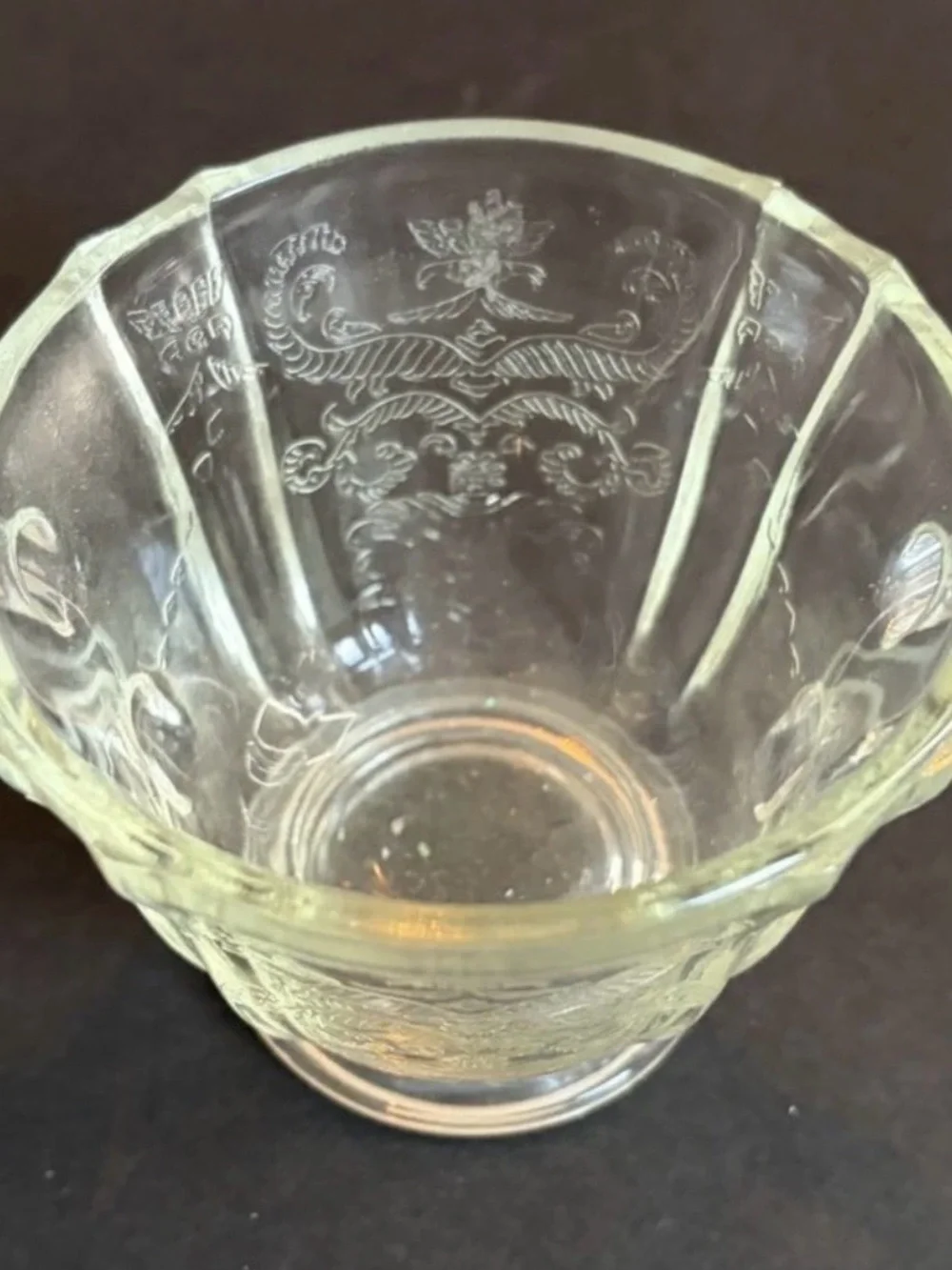 Federal Glass Clear Open Sugar Bowl Depression Glass